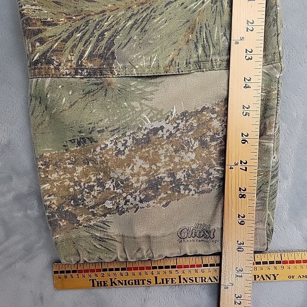 VTG Ghost Camo Pants Mens 34x30 Green Ridge Cargo Ultimate Camoflage Hunting - Picture 16 of 16